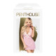 Рубашка з коміром халтером та стрінгами Penthouse Sweet&Spicy Рожева S/M