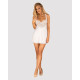 Сорочка Obsessive Amor Blanco underwire chemise & thong white S/M