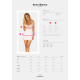 Сорочка Obsessive Amor Blanco underwire chemise & thong white S/M