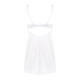 Сорочка Obsessive Amor Blanco underwire chemise & thong white S/M