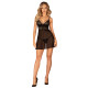 Эротический комплект Obsessive Chemeris babydoll & thong M/L, пеньюар и стринги