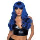 Волнистый парик Leg Avenue Misfit Long Wavy Wig Blue, длинный, реалистичный вид, 61 см