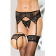 Пояс для панчіх SoftLine Garterbelt 3317 M/L Black