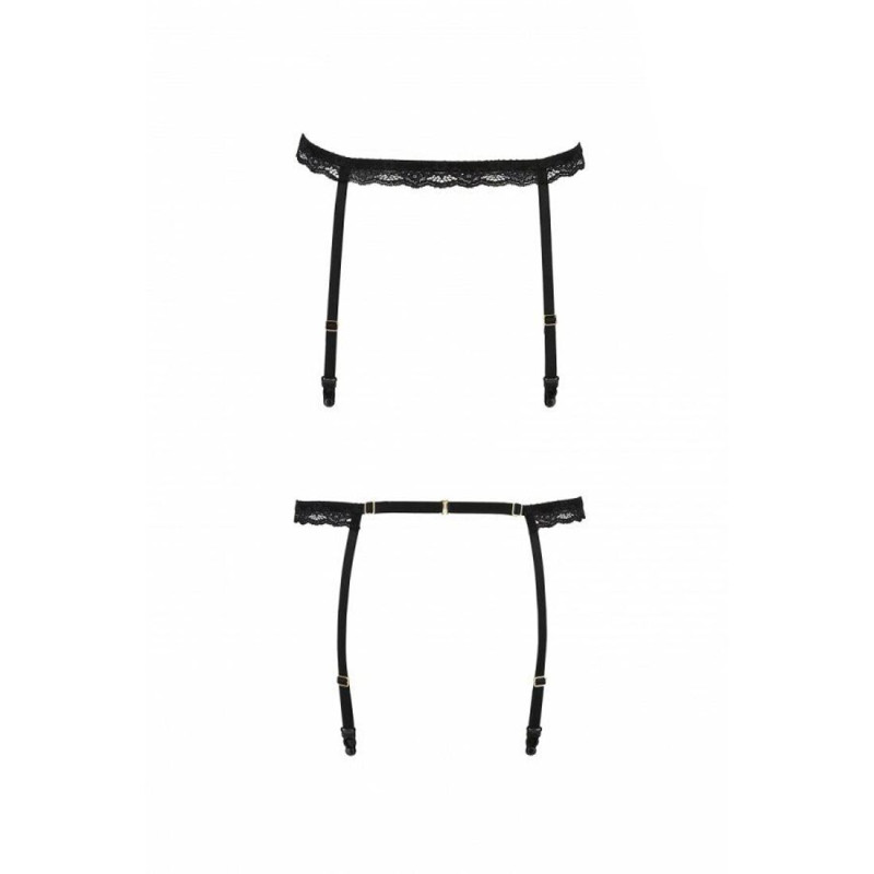 Пояс-стрепы для чулок Passion Exclusive SHELLY GARTER BELT black S/M
