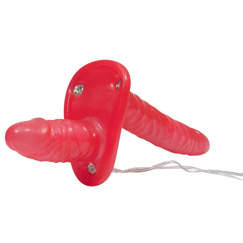 Страпон Bad Kitty Strap-On Duo Розовый