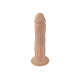 Подвійний фалоімітатор з вібрацією SilexD Double Gusto Vibro Flesh (Model 1 size 8" & 7") + LRS, діаметр 4,5 см та 3,7 см