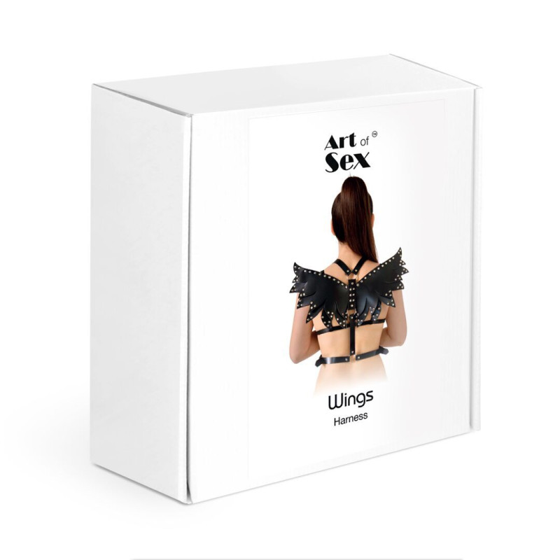 Жіноча портупея Art of Sex - Wings червона XS-M, екошкіра
