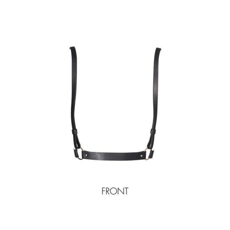 Портупея Bijoux Indiscrets MAZE X Harness Черная