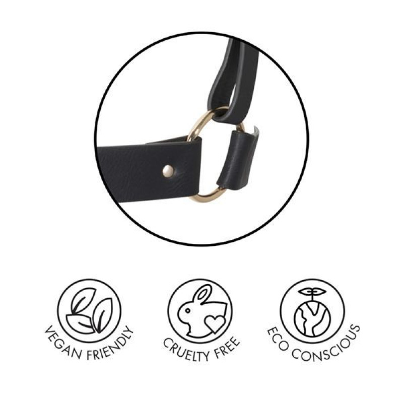 Портупея-пояс Bijoux Indiscrets MAZE Wide Belt and Restraints Черная