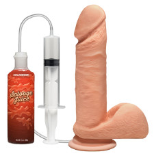 Заканчивающий фаллоимитатор Doc Johnson The D ULTRASKYN Perfect D Squirting – 7 Inch, диаметр 4,3 см