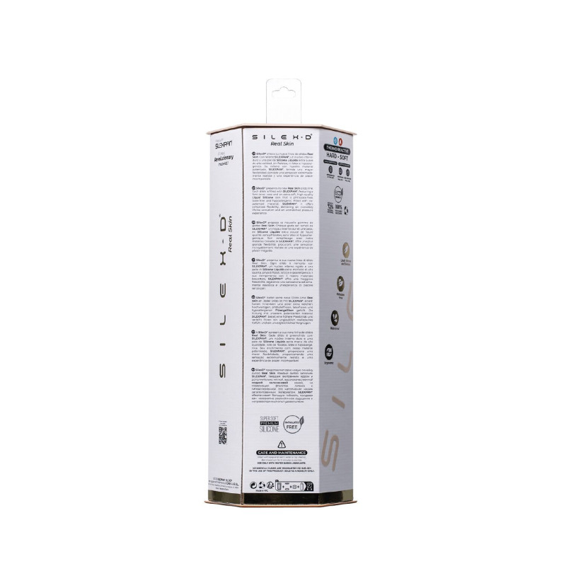 Фалоімітатор SilexD Tomas Real Skin Flesh (9in MODEL 1), суперсофт-силікон+Silexpan, діаметр 4,9 см