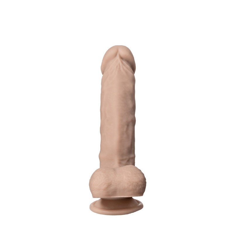 Фалоімітатор SilexD Tomas Real Skin Flesh (9in MODEL 1), суперсофт-силікон+Silexpan, діаметр 4,9 см