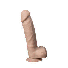Фалоімітатор SilexD Tomas Real Skin Flesh (9in MODEL 1), суперсофт-силікон+Silexpan, діаметр 4,9 см