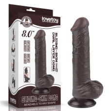 Фалоімітатор LoveToy Sliding-Skin Dual Layer Dong 8 997 Black