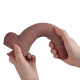 Фалоімітатор Erospace Natural Play Silicone Dildo D3, 24 см