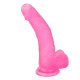 Фалоімітатор з мошонкою LoveToy Jelly Studs Crystal Dildo Large 8 Pink