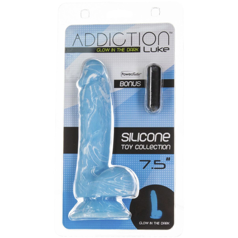 Фалоімітатор, що світиться в темряві ADDICTION - LUKE