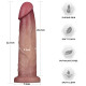 Фалоімітатор LoveToy Sliding Skin Pro II Dual Layer Silicone Dong 9 Flesh