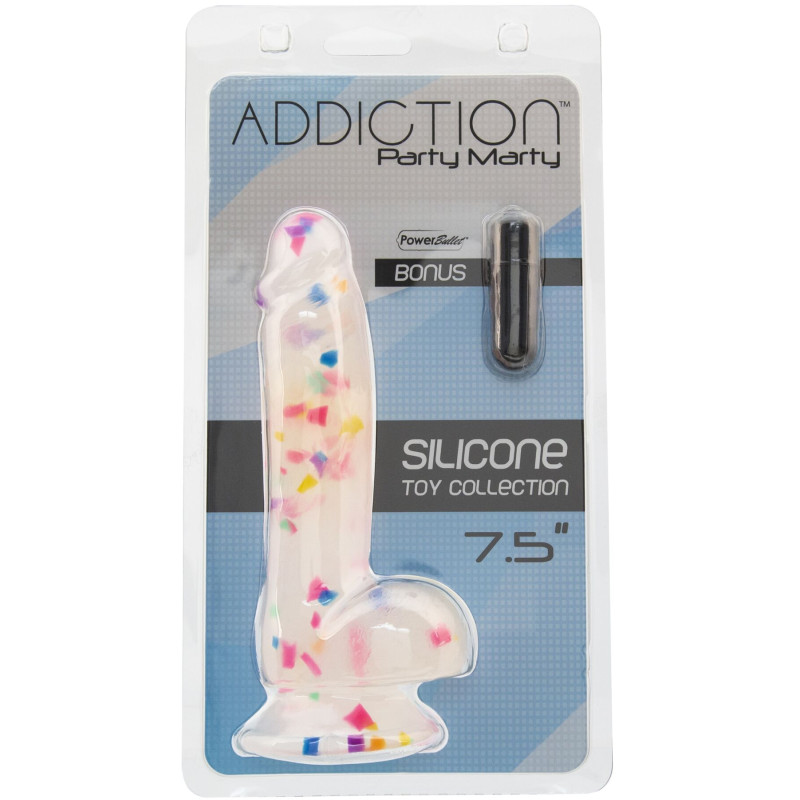 Фалоімітатор з конфетті ADDICTION - PARTY MARTY