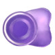 Фалоімітатор з мошонкою LoveToy Jelly Studs Crystal Dildo Medium 7 Purple