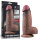 Фалоімітатор LoveToy DualLoveToyLayered Silicone Cock XXL 9.5 Brown