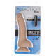 Изогнутый фаллоимитатор на присоске ADDICTION - BRAD 7,5″ Dildo With Balls, Beige