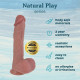Фалоімітатор Erospace Natural Play Silicone Dildo D5, 22 см