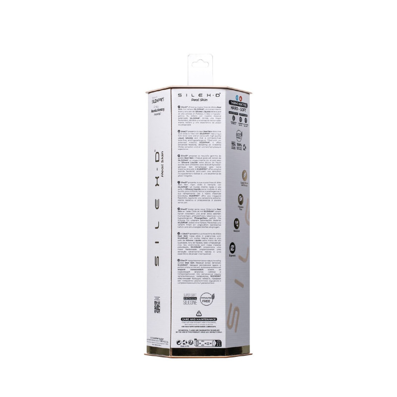 Фаллоимитатор SilexD Vetus Real Skin Flesh (8in MODEL 1) суперсофт-силикон+Silexpan, диаметр 4,1 см