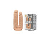 Фаллоимитатор двойной SilexD Double Gusto Flesh (Model 1 size 8&7), двухслойный, силикон + Silexd
