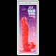 Фаллоимитатор Doc Johnson Jelly Jewels Cock and Balls with Suction Cup Красный