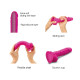 Реалистичный фаллоимитатор Strap-On-Me Sliding Skin Realistic Dildo Fuchsia - M, эффект подвижной кожи