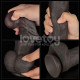 Фалоімітатор LoveToy Dual Layered Bendable Silicone Cock XXL 14.5 Black