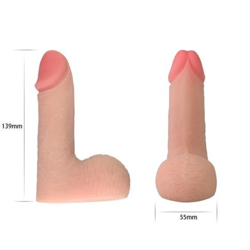 Фалоімітатор LoveToy Skinlike Soft Cock 5.5