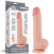 Фалоімітатор LoveToy Sliding-Skin Dual Layer Dong 9.5 1001 Flesh