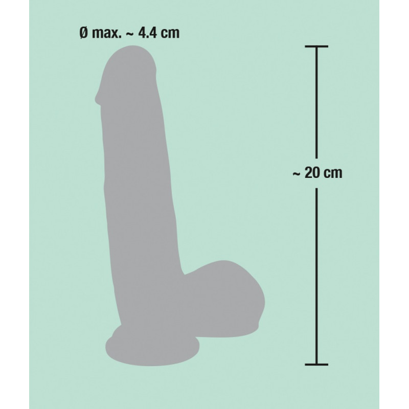 Фаллоимитатор You2Toys с мошонкой Medical Silicone Dildo Телесный 20 см 526681