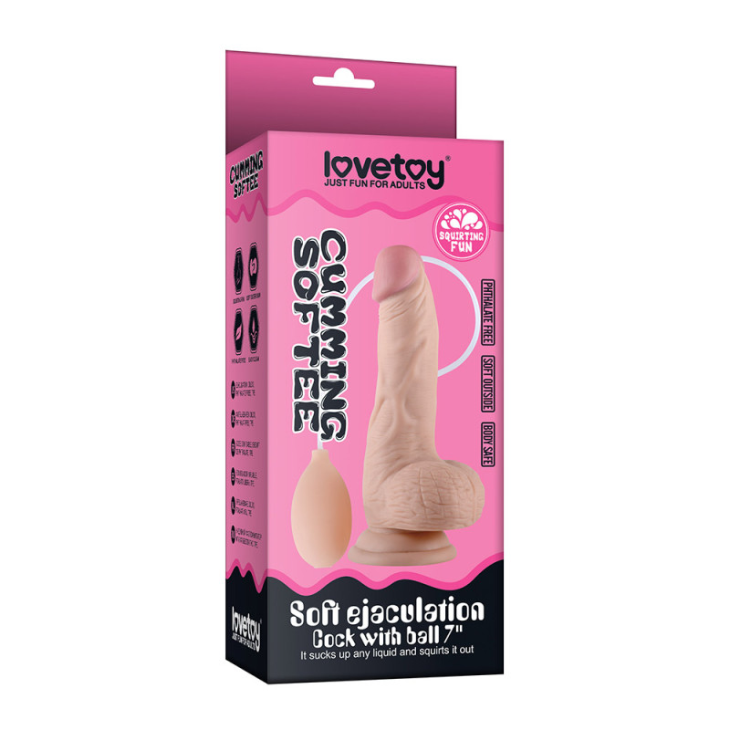 Фалоімітатор LoveToy Soft Ejaculation Cock With Ball 8