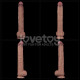 Фалоімітатор LoveToy Dual Layered Bendable Silicone Cock XXL 14.5 Flesh