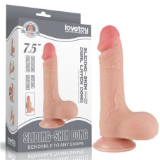 Фалоімітатор LoveToy Sliding-Skin Dual Layer Dong 7.5 994 Flesh
