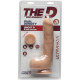 Фаллоимитатор Doc Johnson The D Uncut D 9 Inch With Balls ULTRASKYN Телесный