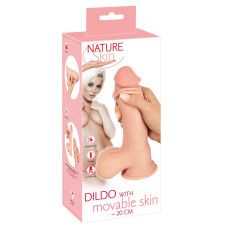 Фалоімітатор Nature Skin Dildo With Movable Skin, 20 см