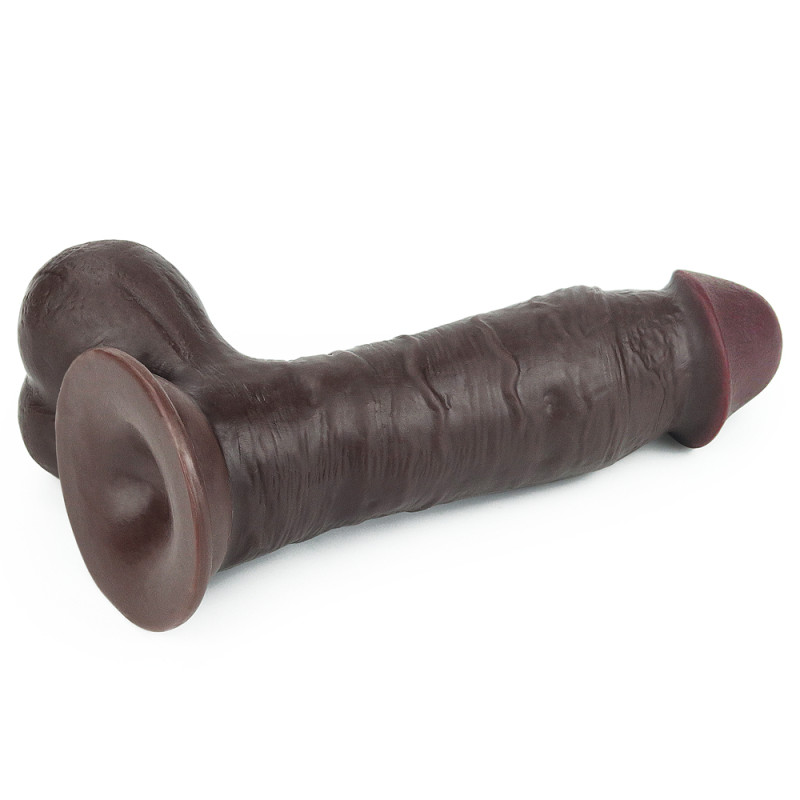 Фалоімітатор LoveToy Sliding-Skin Dual Layer Dong 7.8 Black