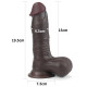 Фалоімітатор LoveToy Sliding-Skin Dual Layer Dong 7.8 Black