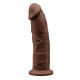 Фаллоимитатор SilexD Oscar Brown (MODEL 2 size 9in), двухслойный, силикон + Silexpan, диаметр 5,4см