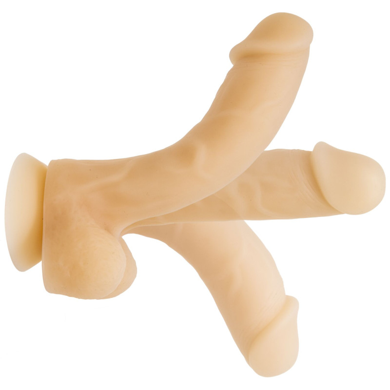 Фалоімітатор із пам’яттю форми, на присосці ADDICTION — DAVID 8″ Silicone Dong, віброкуля в подаруно