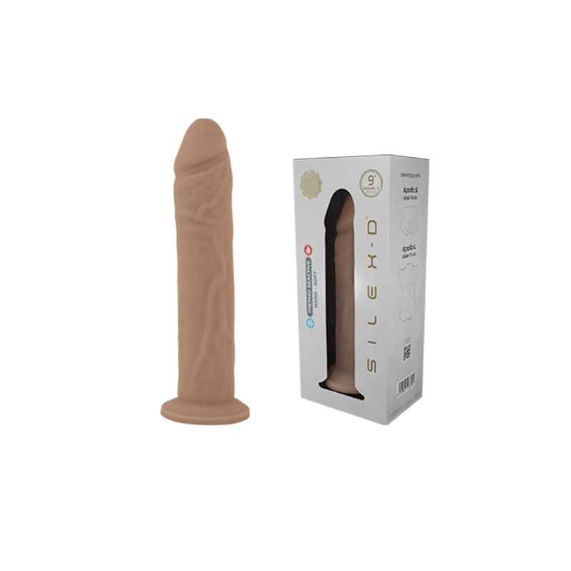 Фалоімітатор SilexD Oscar Flesh (MODEL 2 size 9in) Liquid Silicone підходить для Apollo