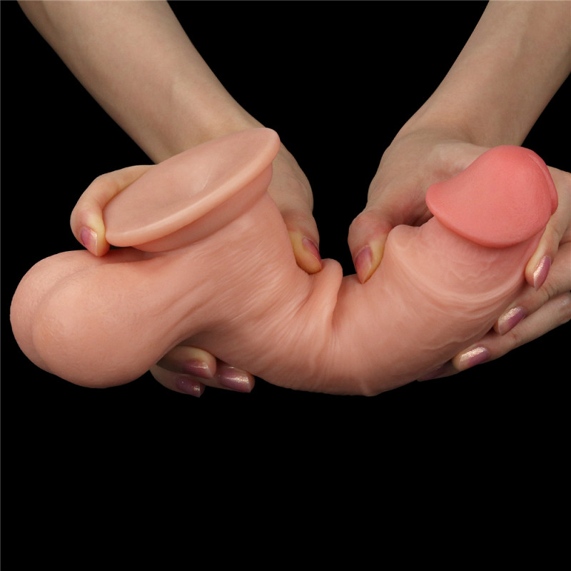Фалоімітатор LoveToy Sliding-Skin Dual Layer Dong 7.8 Flesh