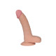 Фалоімітатор з мошонкою LoveToy The Ultra Soft Dude 8.8 Тілесний