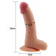 Фалоімітатор з мошонкою LoveToy The Ultra Soft Dude 8.8 Тілесний