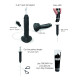 Фаллоимитатор, заканчивающий Strap-On-Me Squirting Cum Dildo Realistic Black, диам. 3,5 см, силикон