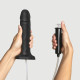 Фаллоимитатор, заканчивающий Strap-On-Me Squirting Cum Dildo Realistic Black, диам. 3,9 см, силикон